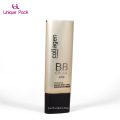 New arrival custom empty transparent cosmetics liquid foundation for cosmetic products oval BB cream container